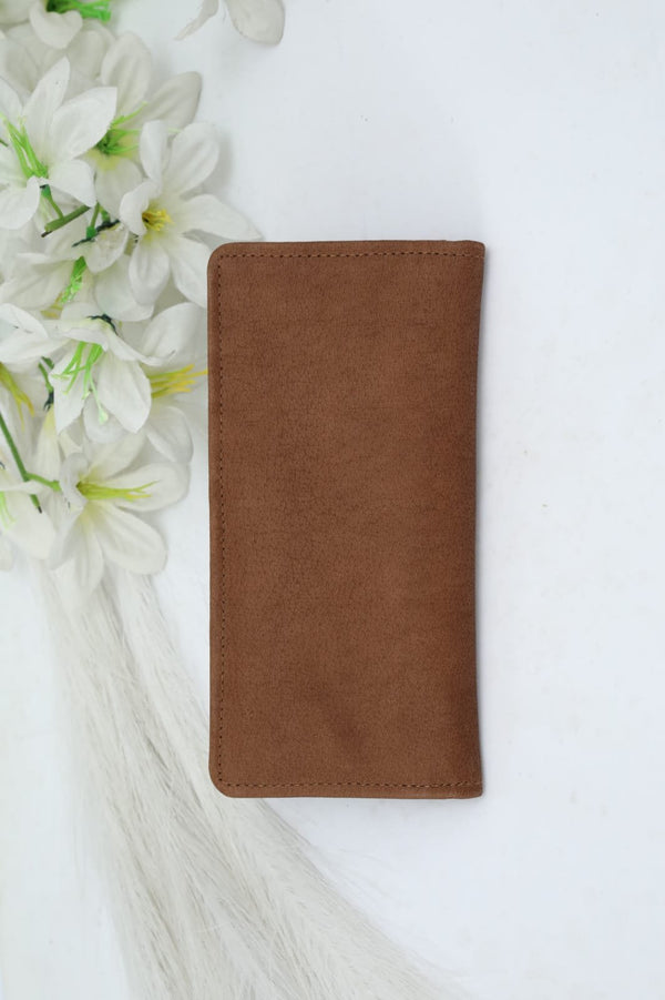 Brown Leather long Wallet DC-5