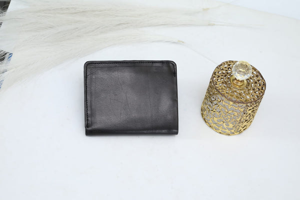 Black Leather Wallet UK-8